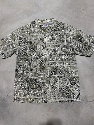 Perry Ellis America - Mens Short Sleeve Pattern Button Up Size: M - Image 1 of 3