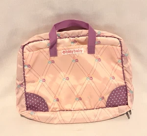 American Girl Bitty Baby Doll rosa e viola borsa per pannolini con cerniera - Foto 1 di 4