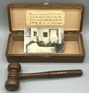 General/President U.S. GRANT Historic Wood Relic Gavel Galena, IL 1936 * RARE - Bild 1 von 20