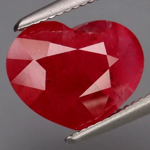 3.62Ct.UNHEATED Best Color Top Red Ruby Winza,Tanzania HEART Lovely - Picture 1 of 4