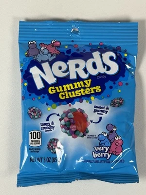 🍭 Racimos de gominolas NERDS, caramelos, muy bayas, crujientes y gomosos - Peine. ENVÍO + $1/ea Foto 1 de 2