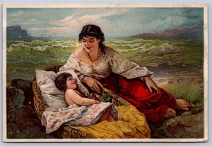 K22/ Victorian Trade Card c1880s Mishler Portage County Kent Ravenna 485 - Picture 1 of 4