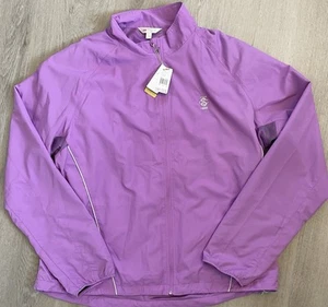 Monterey Club Women’s Lightweight Zip Up Jacket Violet Large - Picture 1 of 8