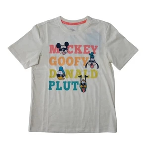 Disney Unisex Kids Family Embroidered Characters Crewneck Tee - Picture 1 of 2