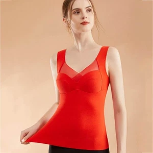 Vest Korean Style Bottoming Shirt German Fleece Tanks Self Heating Undershirts - Picture 1 of 16