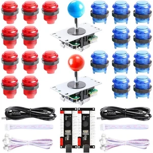 2-Spieler DIY Kit-2X Zero Delay LED USB Encoder & Arcade Joystick-NEU-DD - Bild 1 von 7