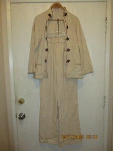 Pfingstrose Marke 100% Seide Vintage großer 2-teiliger Hosenanzug - Bild 1 von 5