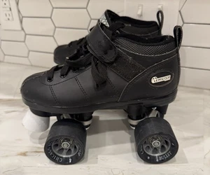 Chicago Bullet Herren Classic Quad Rollschuhe Speed Skates - Schwarz, Herrengröße 3 - Bild 1 von 6