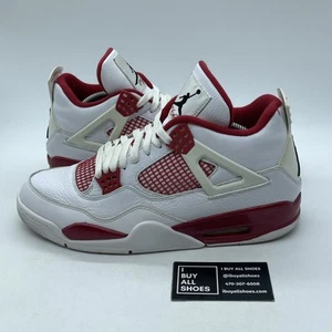Size 11 - Jordan 4 Retro alternate 89 2016 White Red Leather (308497-106) - Picture 1 of 8