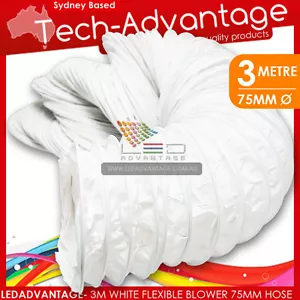 MANGUERA DE ESCAPE 3M SOPLADOR DE SENTINA FLEXIBLE RESISTENTE A LOS RAYOS UV 75MM (3") - BARCO/CARAVANA - Imagen 1 de 2