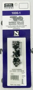 N Barber Roller Bearing Trucks, Low Profile Wheels w/Short Ext. - MTL #1035-1 - Picture 1 of 1