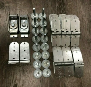 44 Piece TODCO Style Box Truck /Trailer Roll Up Door Hinge & 2" Nylon Roller Kit - Picture 1 of 3
