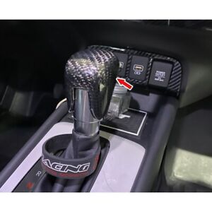 Carbon FITS For HONDA FIT MK4 Jazz Hatchback Interior Gear Shift Knob Cover 2021