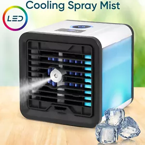 Mini Air Cooler Fan Portable Conditioner Humidifier Purifier USB Room Cooling  - Picture 1 of 7