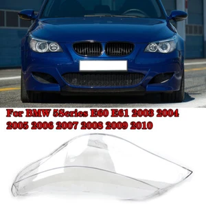 Repuesto de cubierta de lente de faros del lado izquierdo LH para BMW E60 E61 Serie 5 - Imagen 1 de 6