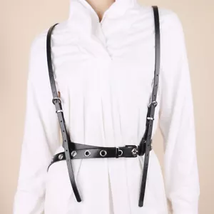BID for Women Grommet Eyelet Decor Punk Suspender Harness Belt - Picture 1 of 8