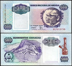 Angola 500 Kwanzas 1991, UNC, P-128b S 17 - Bild 1 von 3
