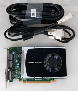 NVIDIA Quadro 2000 1GB GDDR5 PCIe x16 Graphics Card w/ 2x DP + DVI Cables - Picture 1 of 4