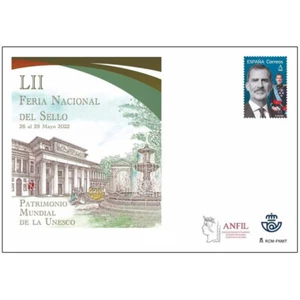 ESPAÑA Sobres Enteros Postales 156 FERIA NACIONAL DEL SELLO 2022 UNESCO - Picture 1 of 1