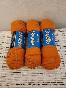 SAYELLE GARN VON T.G.&Y. Mandarine (3) 4 Unzen Knäuel NEU - Bild 1 von 4