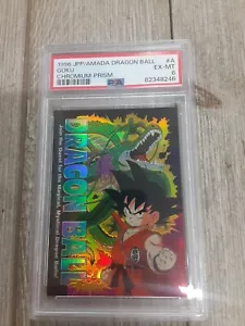 Graded PSA 6 1996 JJP/AMADA DragonBall Goku Chromium-Prism - Picture 1 of 2