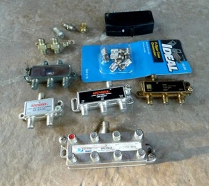 Coaxial Splitter 2, 3, &  8 Way TV  RG6 RG59 Cable - Picture 1 of 6