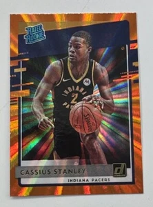 Cassius Stanley 2020-21 Panini Donruss Rated Rookies Orange Laser RC #225 Pacers - Picture 1 of 2