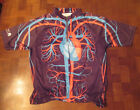 Stanford University blood center anatomical heart cycling jersey sz LARGE