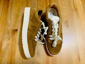 Polo Ralph Lauren Court PP-SK-ATH Zapatillas de gamuza con cordones Marrón Nuevo sin caja talla 9.5 - Imagen 1 de 8