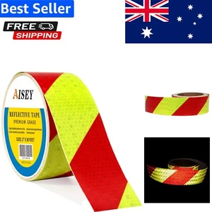 Durable Reflective Safety Tape - Waterproof Caution Strips for Hazardous Areas - Picture 1 of 7