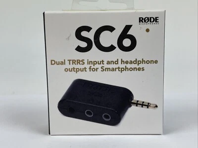 Caja de ruptura de entrada y salida de auriculares doble TRRS Rode SC6 para teléfonos inteligentes Foto 1 de 4