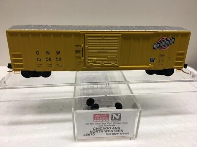 N Scale Micro Trains MTL 25670 CNW 155059 Box Car - Image 1 of 4