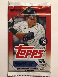 2023 Topps Serie 2 Baseball Sammelkarten 5 Karten pro Packung (1) *Factory Sealed* - Bild 1 von 2
