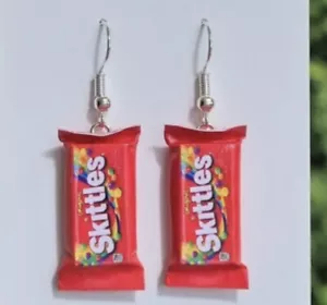 1 Skittles , Candy, Sweets novelty earrings, Gift - Picture 1 of 1