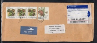 МАЛАЙЗИЯ Зарегистрированная Обложка Kelantan to Lakewood, CO 18-9-2006 Отмена - Изображение 1 из 2