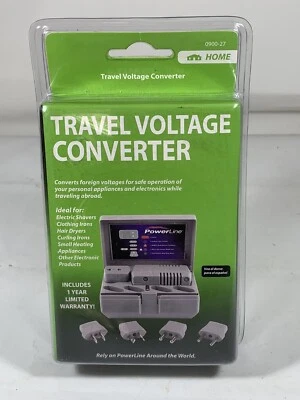 Power Line Global Travel Voltage Converter Kit Adapter Plugs GP-1600 - Image 1 of 4