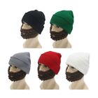 Bearded Hat Knitted Crochet Warm Novelty Hat Winter Handmade Beard Hats