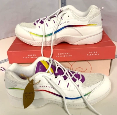 Easy Spirit Walk Run ROMY Tennis Shoe White/Multi-Colored 11N - Image 1 of 4