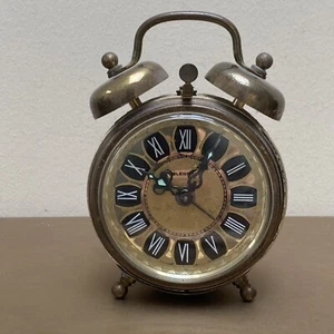 Blessing West German Wecker Vintage goldfarben klein funktioniert (M) - Bild 1 von 11