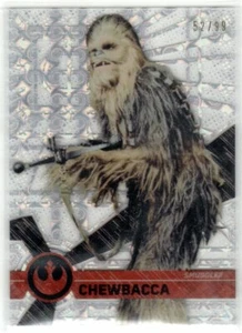 STAR WARS 2018 TOPPS HIGH TEK #23 TIDAL DIFFRACTOR PARALLEL CHEWBACCA 52/99 - Picture 1 of 2