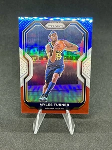 Myles Turner 2020-21 Prizm #240 Red White And Blue Prizm - Picture 1 of 2