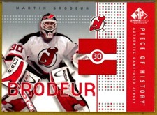 2002-03 SP Game Used Piece of History Rainbow #PHMB Martin Brodeur JERSEY /10