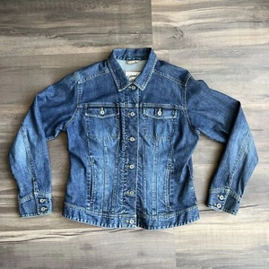 Columbia Blues Women’s Blue Denim Jean Jacket Large Metal Buttons - Picture 1 of 20