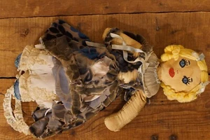 Antique Primitive Folk Art Rag Doll - Picture 1 of 12