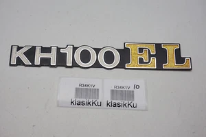 Genuine Kawasaki 100 KH100EL KH100 EL Side Frame Cover Emblem Badg Pair NOS - Bild 1 von 4