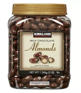 🔥 Kirkland Signature Milk Chocolate Covered Almonds 3Lb 🔥 - Picture 1 of 3