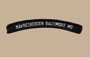 US Navy Reserve Readiness Center Baltimore NAVRESREDCEN UIM Schulterwippe Tab - Bild 1 von 1