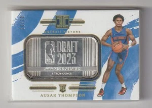 Silver Draft Logo 002 Ausar Thompson, Detroit Pistons 10/10 Holo Gold - Picture 1 of 2