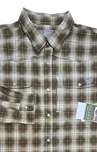 Drake Waterfowl Men's Cinco Ranch Western Plaid Long Sleeve Shirt XL - Picture 1 of 10