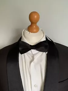 Mens *NEW* HACKETT "MAYFAIR" WOOL TUXEDO SUIT In BROWN & BLACK TRIM 40R *B.N.W.T - Picture 1 of 10